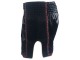 Lumpinee Ladies Retro Muay Thai Fight Shorts : LUMRTO-003 Black-W